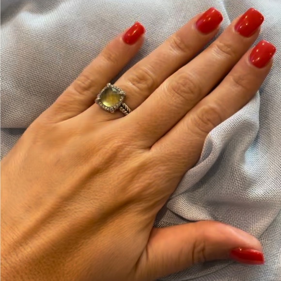 David Yurman Chatelaine Pavé Bezel Ring - Picture 3 of 3